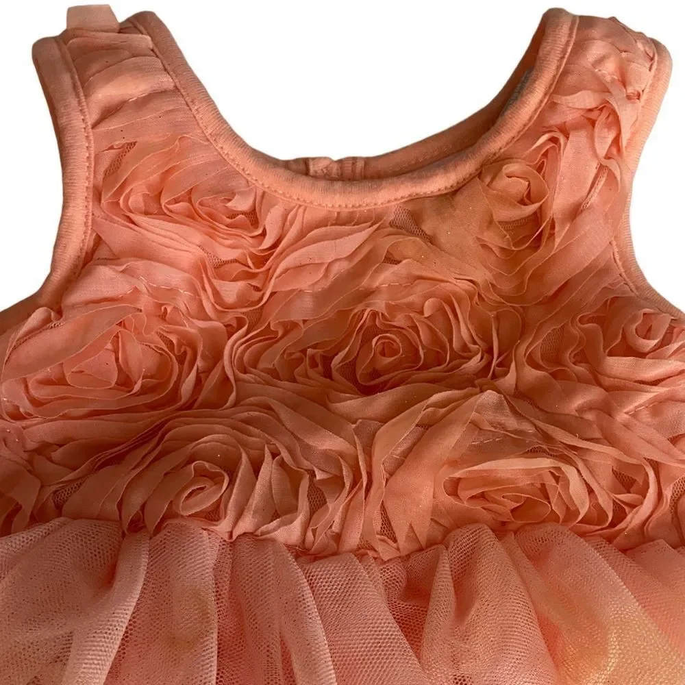 ❤️ The Children's Place Tutu Peach Dress Size 6-9 Months
